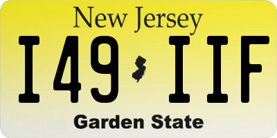 NJ license plate I49IIF