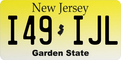 NJ license plate I49IJL