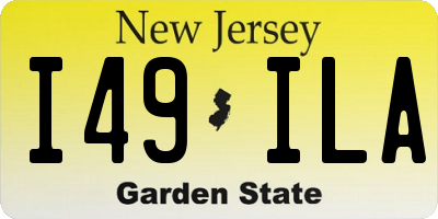 NJ license plate I49ILA