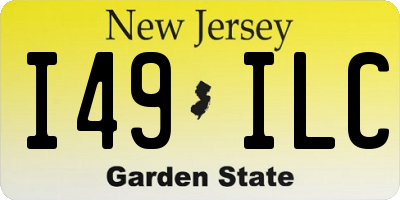 NJ license plate I49ILC