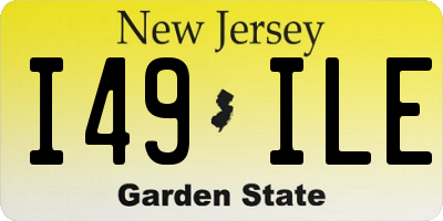 NJ license plate I49ILE