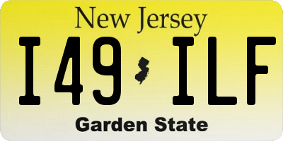 NJ license plate I49ILF