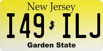 NJ license plate I49ILJ