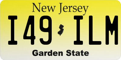 NJ license plate I49ILM