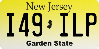 NJ license plate I49ILP