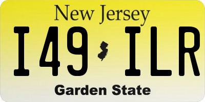 NJ license plate I49ILR