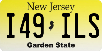 NJ license plate I49ILS