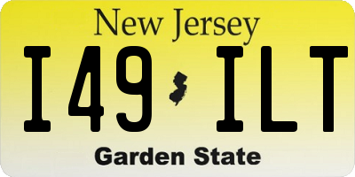 NJ license plate I49ILT