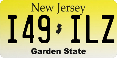 NJ license plate I49ILZ