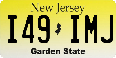 NJ license plate I49IMJ