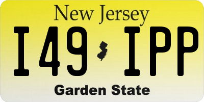 NJ license plate I49IPP