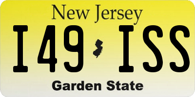 NJ license plate I49ISS