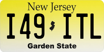 NJ license plate I49ITL