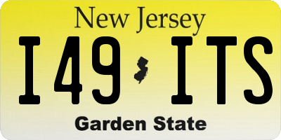 NJ license plate I49ITS