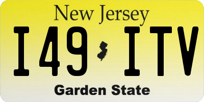 NJ license plate I49ITV