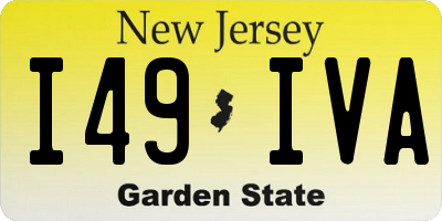 NJ license plate I49IVA