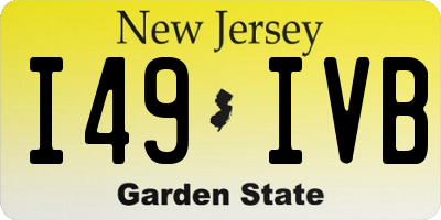NJ license plate I49IVB