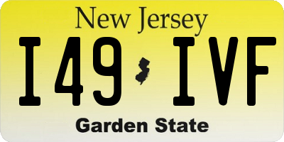 NJ license plate I49IVF