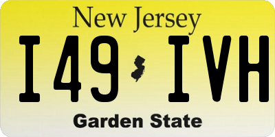 NJ license plate I49IVH