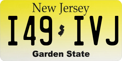 NJ license plate I49IVJ