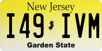NJ license plate I49IVM
