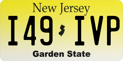 NJ license plate I49IVP