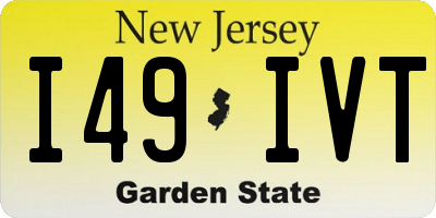 NJ license plate I49IVT