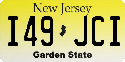 NJ license plate I49JCI