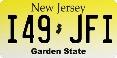 NJ license plate I49JFI