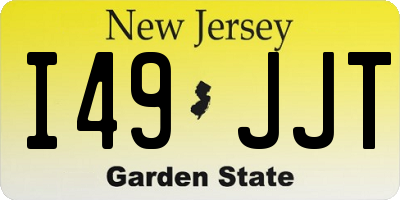 NJ license plate I49JJT