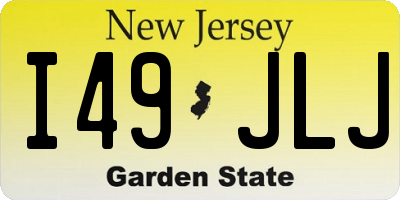 NJ license plate I49JLJ