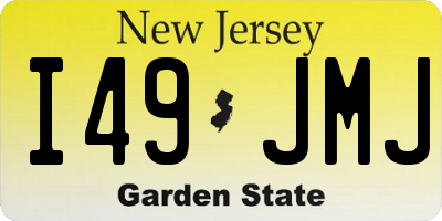 NJ license plate I49JMJ