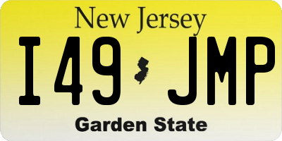 NJ license plate I49JMP