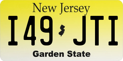 NJ license plate I49JTI