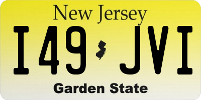 NJ license plate I49JVI
