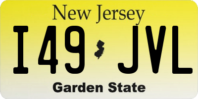 NJ license plate I49JVL