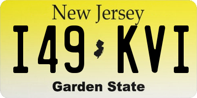 NJ license plate I49KVI