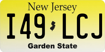 NJ license plate I49LCJ
