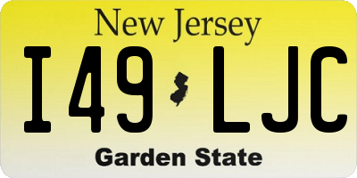 NJ license plate I49LJC