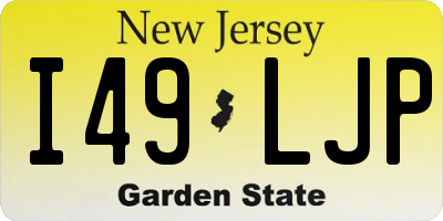 NJ license plate I49LJP