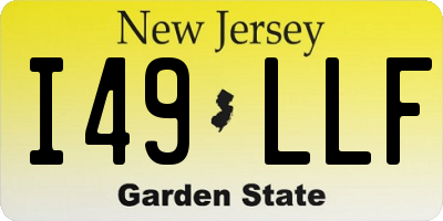 NJ license plate I49LLF
