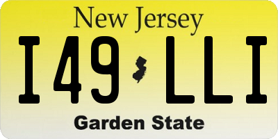 NJ license plate I49LLI