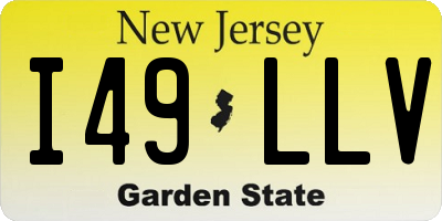 NJ license plate I49LLV