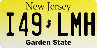 NJ license plate I49LMH