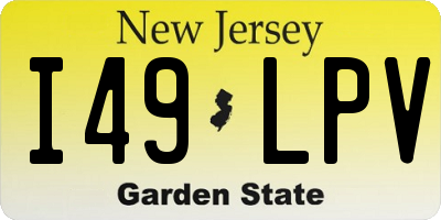 NJ license plate I49LPV