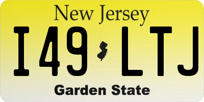 NJ license plate I49LTJ