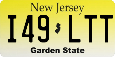 NJ license plate I49LTT