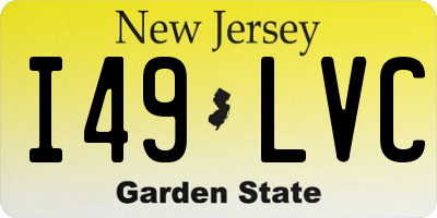 NJ license plate I49LVC