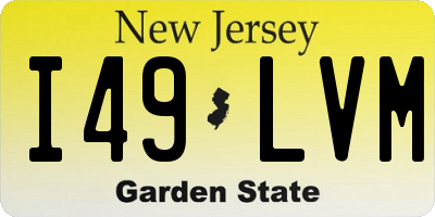 NJ license plate I49LVM