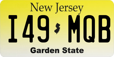 NJ license plate I49MQB